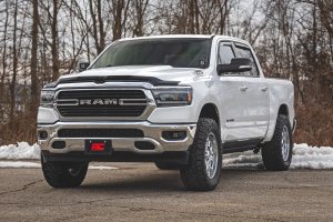 Ram 1500 Hood Protector - Rough Country - Gloss Black - '19-'26